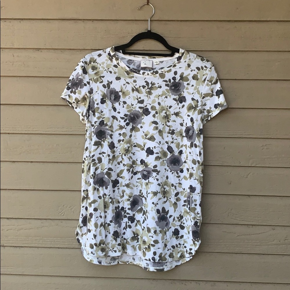 Anthropologie Floral Top